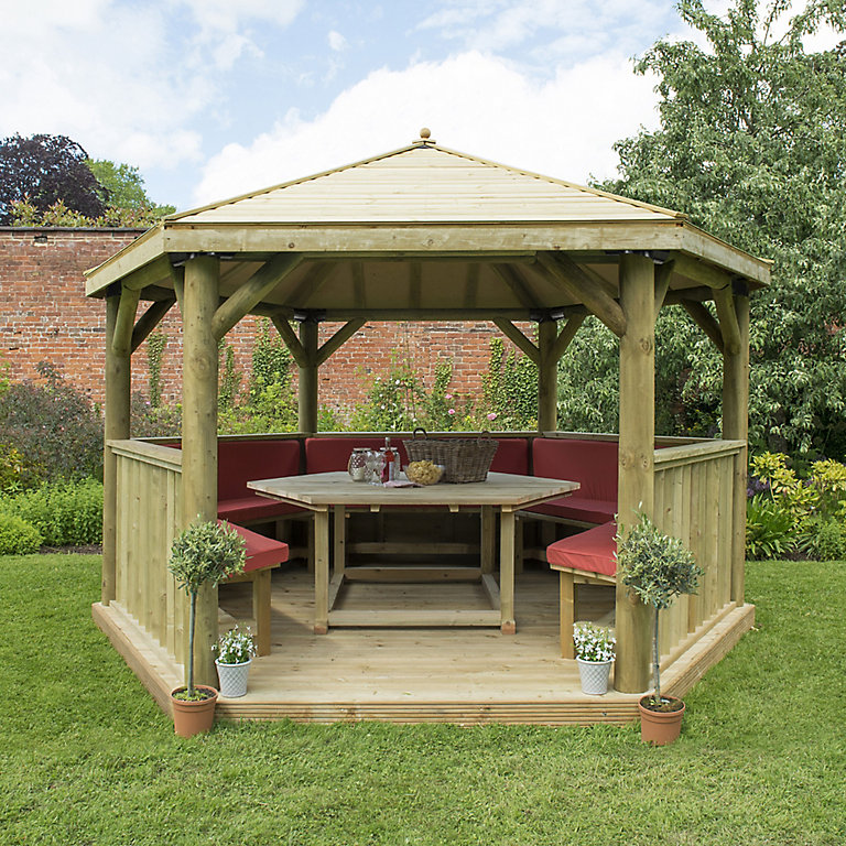 Wooden Gazebo An Integral Part of the Exterior Design