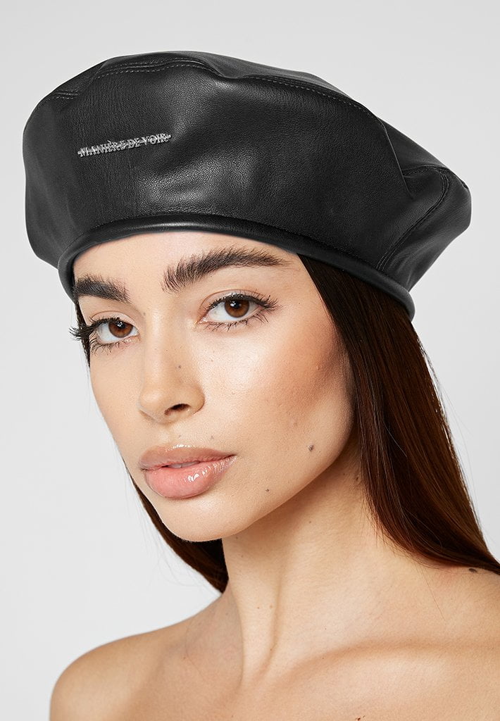 Get Your Image A Sharp Touch – Faux Leather Beret