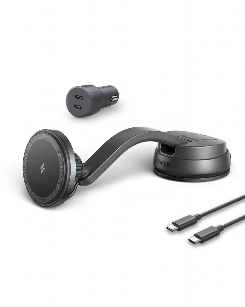 Magnetic Wireless Charger for the Car. Keep Your Phone Fully Charged on Long Road Trips