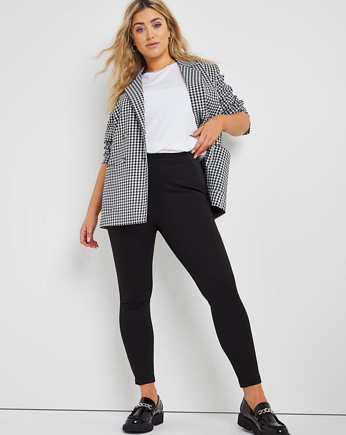 Plus Size Ponte Treggings. The Perfect Figure-Flattering Fit Trousers